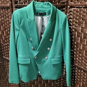 Jules & Leopold Green Blazer with Silver Buttons